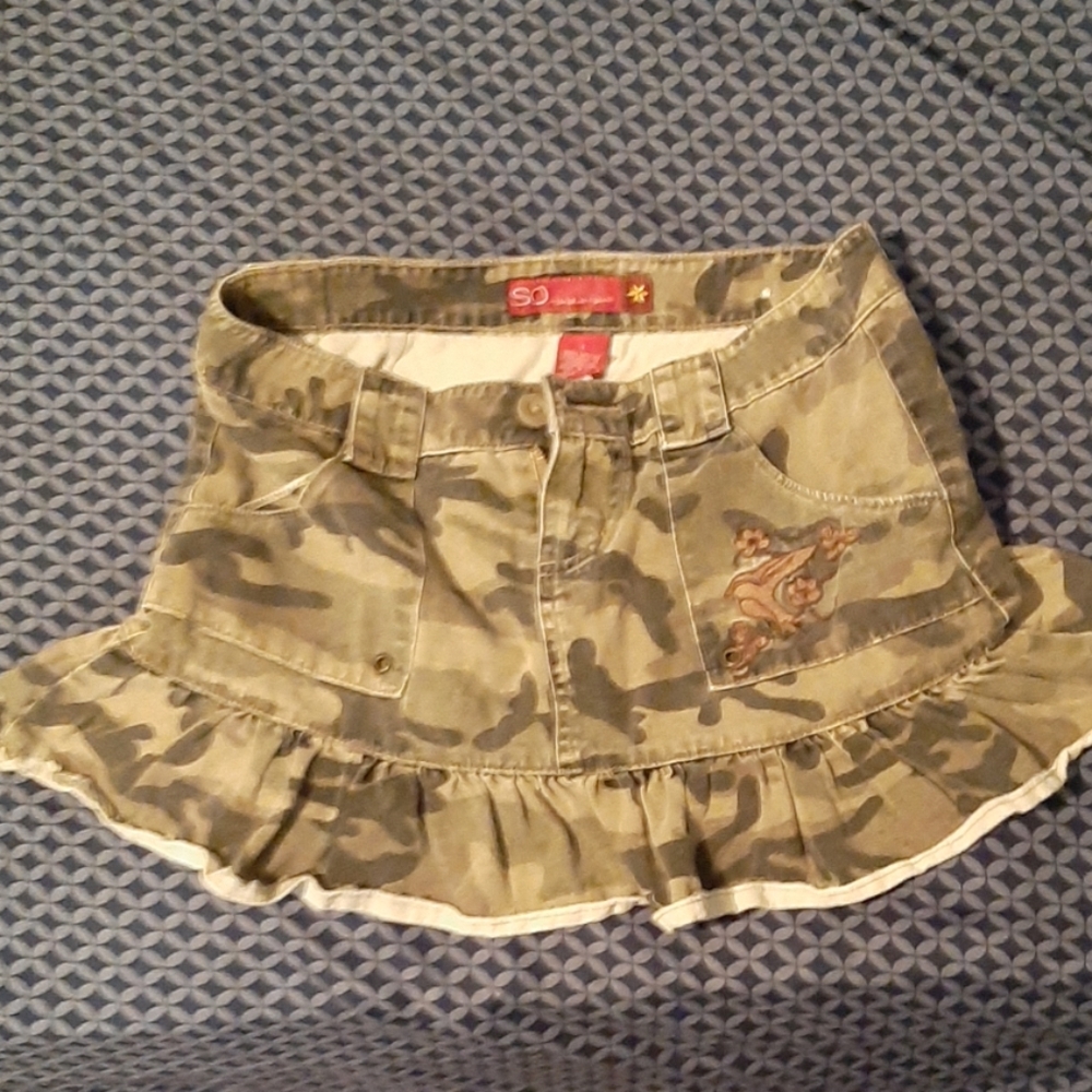 Mini skirt camo